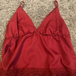 Shein Red summer tank top